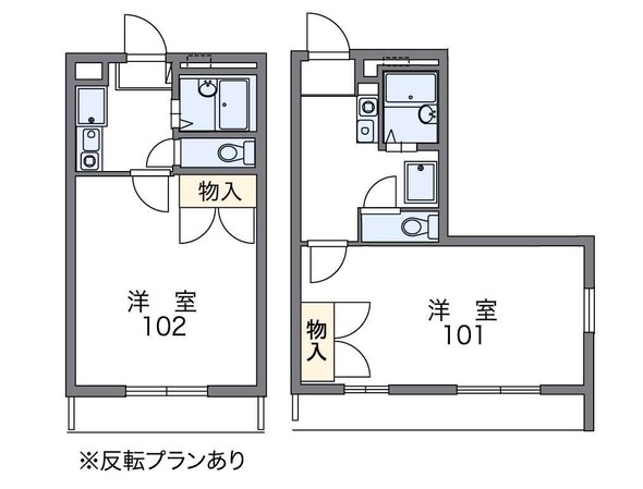 レオパレスＬｕｃｅIの物件間取画像